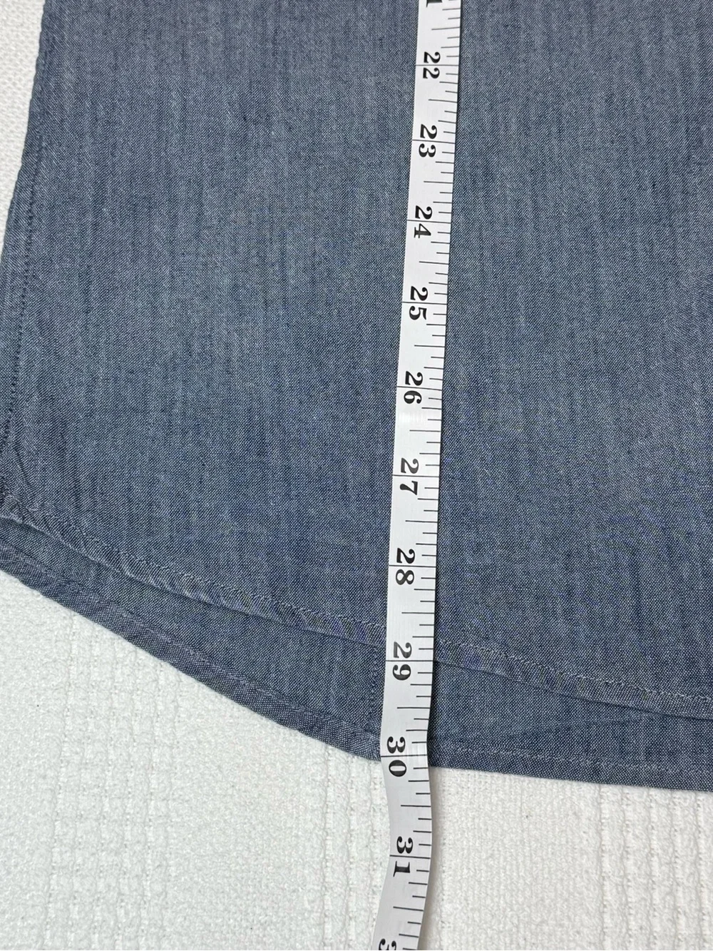 Banana Republic Men's Western Chambray Button-Down Shirt Pearl Snap Buttons